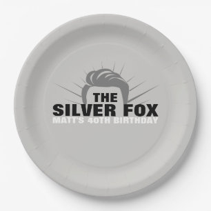 Men's birthday party paper plates