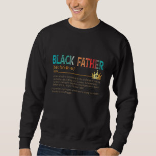 Mens Black Father Noun Father Day Classic Vintage Sweatshirt