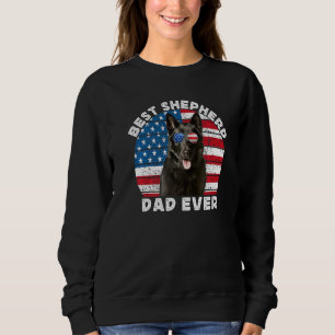 Mens Black German Shepherd Dad For Men GSP Dog Fac Sweatshirt