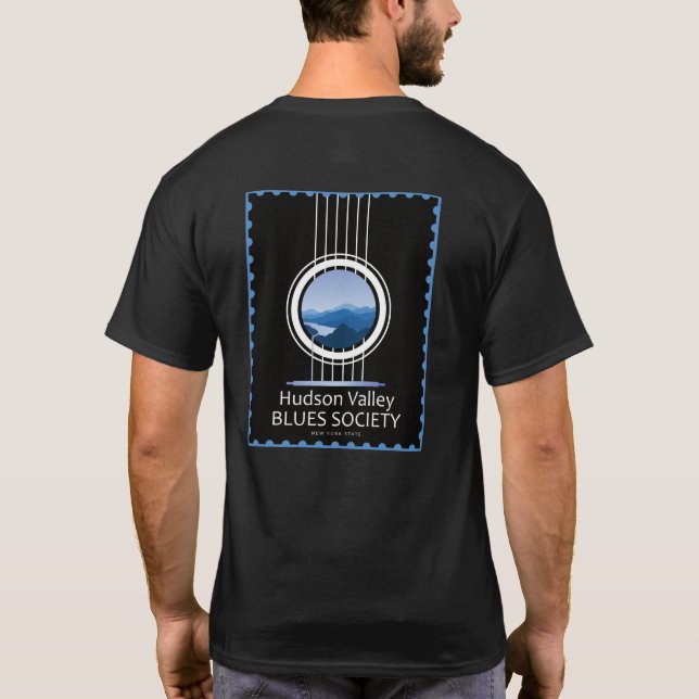 Men's Black HVBS Logo and Stamp Shirt (Back)