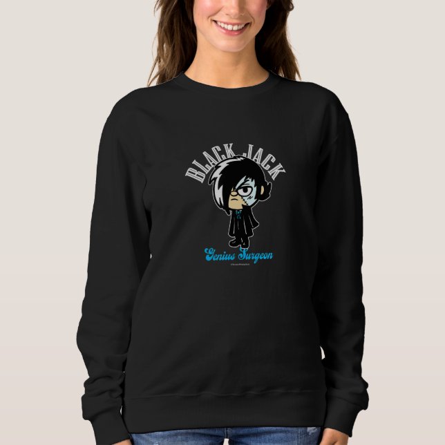 Mens Black Jack Comical Genius Surgeonctezuka Prod Sweatshirt (Front)