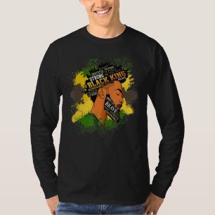 Mens Black King Definition African American Father T-Shirt