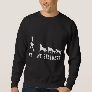 Mens  Black Labrador Retriever Me My Followers Lab Sweatshirt