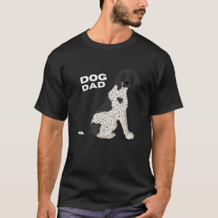 Mens Black & White German Shorthaired Pointer Dog  T-Shirt