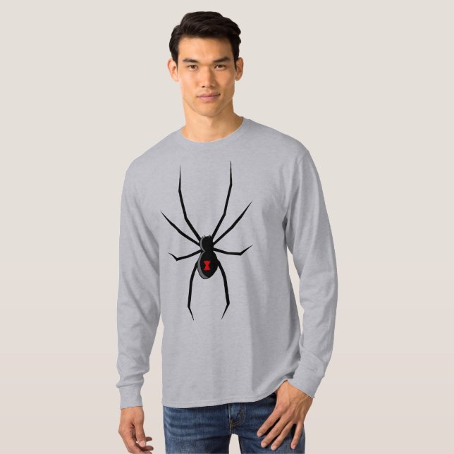 Mens Black Widow Shirt (Front Full)