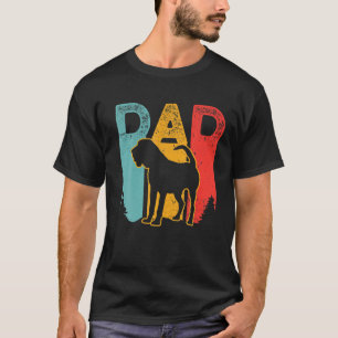 Mens Bloodhound Dog Breed Lover Vintage Daddy RETR T-Shirt