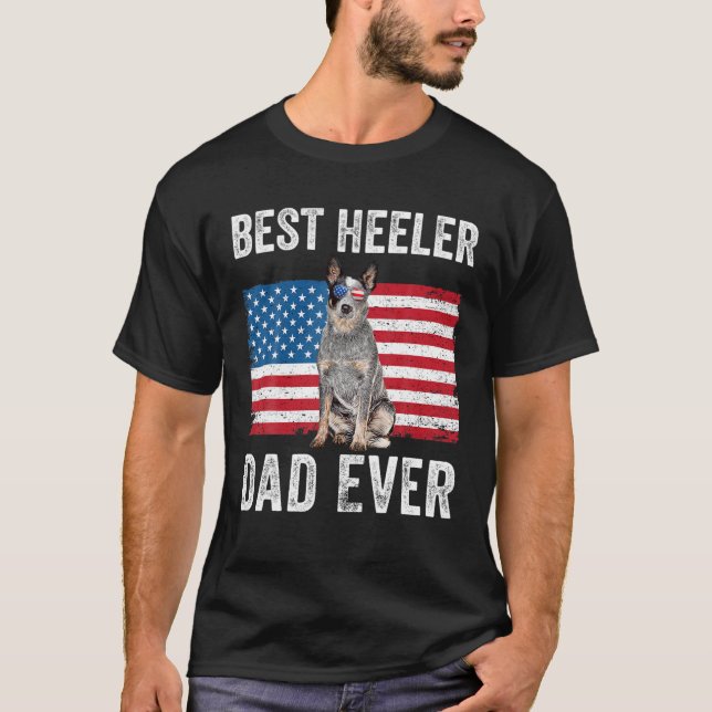 Mens Blue Heeler Dad Australian Cattle Dog Lover A T-Shirt (Front)