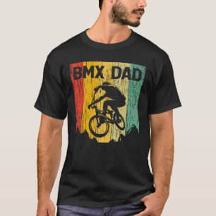 Mens Bmx Dad Vintage Retro Bmx Rider Bicycle Cycli T-Shirt