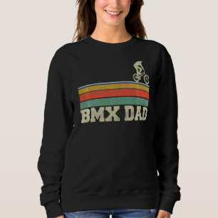 Mens Bmx Dad Vintage Style Cycling Bmx Rider Fath Sweatshirt