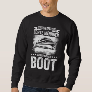 Mens Boat Captain Sailor Boaters Lake Sweatshirt