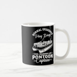 Mens Boating Cool Grandpas Are Pontoon Captain Fun Coffee Mug