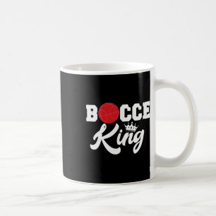 Mens Bocce King Bocci Player Italian Lawn Ball Gam Coffee Mug