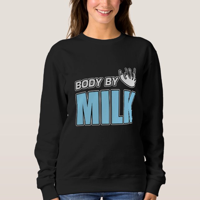Mens Body By Milk  Strawberry Chocolate Shake Matc Sweatshirt (Front)