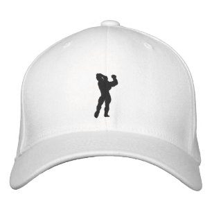 Mens Bodybuilding Pose Embroidered Hat