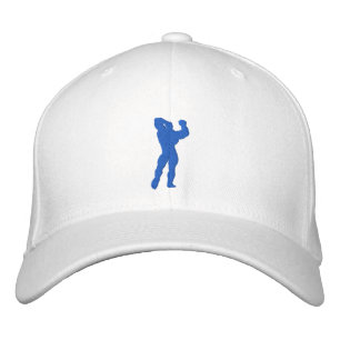 Mens Bodybuilding Pose Embroidered Hat