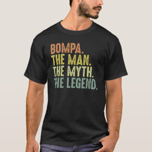 Mens Bompa For Men Fathers Day Bompa Man Myth Leg T-Shirt