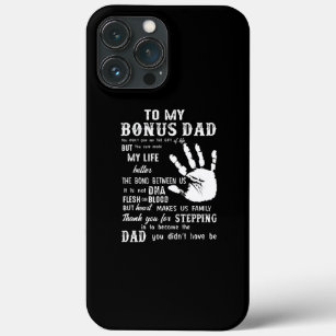 Mens Bonus Dad Fathers Day Gift from Stepdad for iPhone 13 Pro Max Case