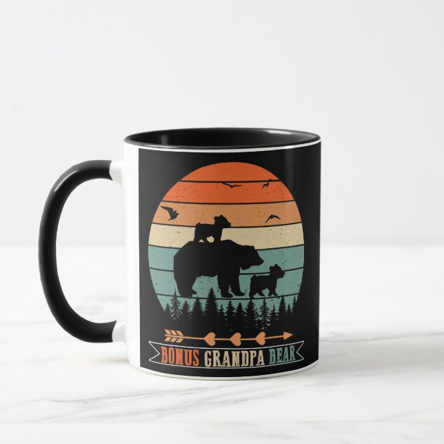 Mens Bonus Grandpa Bear Bonus Grandpa  Mug (Left)