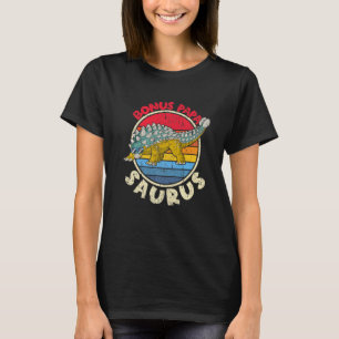 Mens Bonus Papa Saurus I Ankylosaurus Dinosaur I F T-Shirt