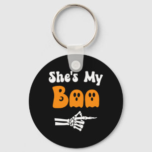 Mens Boo Funny Matching Halloween Couples Boo Key Ring