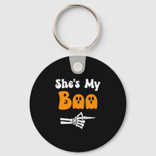 Mens boo funny matching halloween couples boo key ring