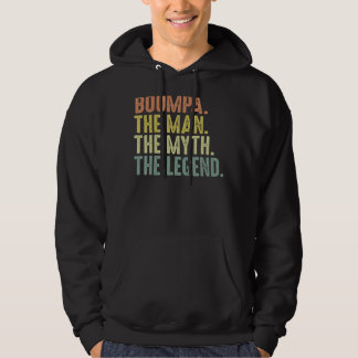 Mens Boompa Men  Fathers Day Boompa Man Myth Legen Hoodie