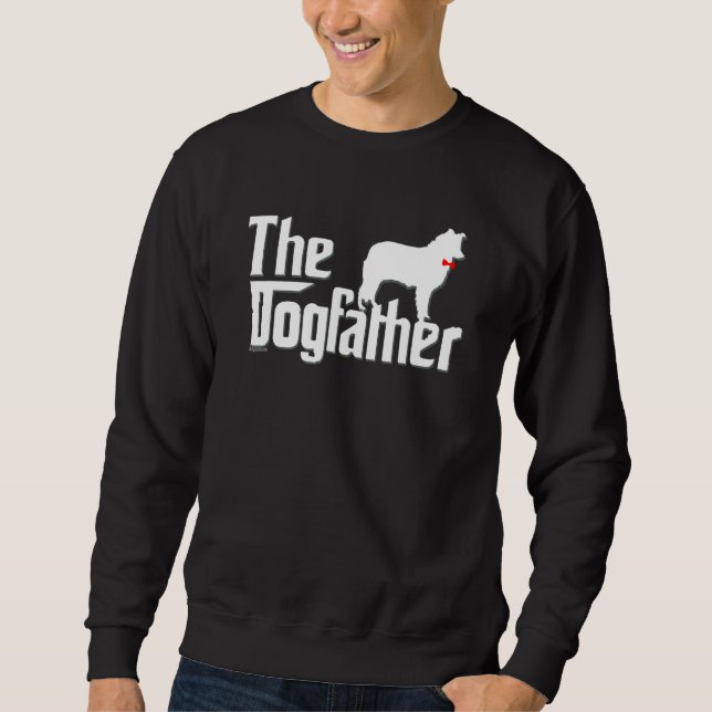Mens Border Collie   Border Collie dad Sweatshirt (Front)