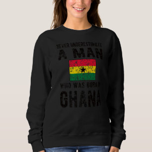 Mens Born In Ghana  Ghanaian Flag Ghanaian Roots Sweatshirt
