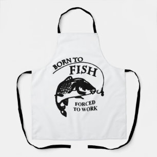 Mens Born To Fish Fishing Apron
