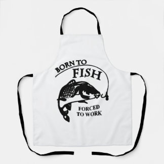 Mens Born To Fish Fishing Apron
