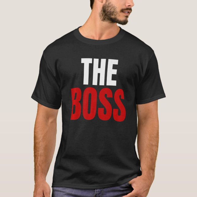 Men's Boss Cute Valentine's Day For Matching Coupl T-Shirt (Front)