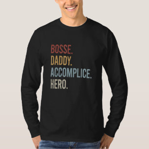 Mens Bosse Daddy Accomplice Hero Retro Style Vinta T-Shirt