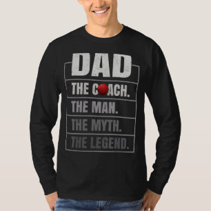 Mens Bowling Coach Dad Man Myth The Legend Bowling T-Shirt