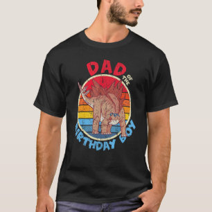 Mens Boy Birthday I Dad I Stegosaurus I Family Mat T-Shirt