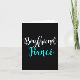 Mens boyfriend fiancé couple engagement straight card