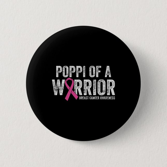 Mens Breast Cancer Awareness Month Pink Ribbon Pop 6 Cm Round Badge (Front)
