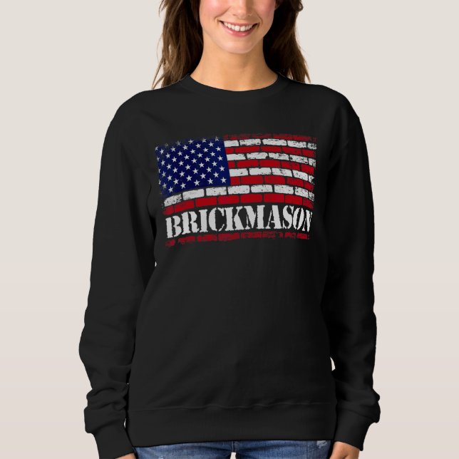 Mens Brick Mason Bricklayer Masonry Construction U Sweatshirt (Front)