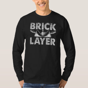Mens Bricklayer Brick Mason Masons Masonry   Brick T-Shirt