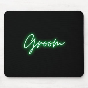 Mens bride and groom matching shirts matching mouse pad