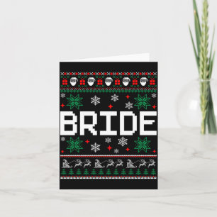 Mens Bride Groom Bachelorette Wedding Ugly Card
