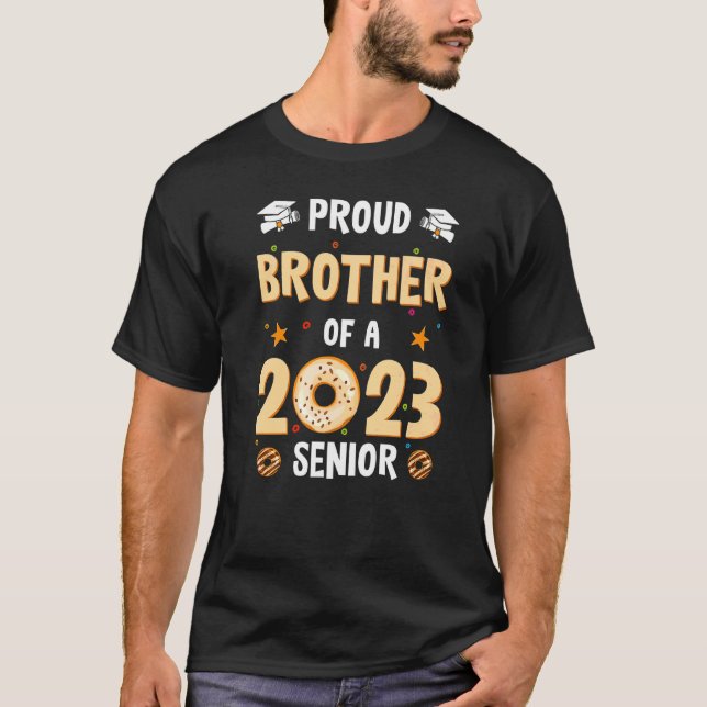 Mens Brother Graduation Class Of 2023 Senior Gradu T-Shirt (Front)
