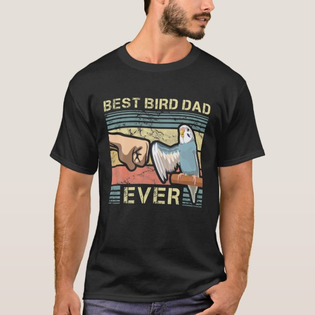 Mens Budgie Dad Bird Lover Father Animal Enthusias T-Shirt (Front)