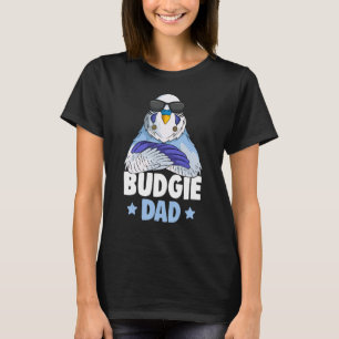 Mens Budgie Dad Budgerigar Parakeet T-Shirt