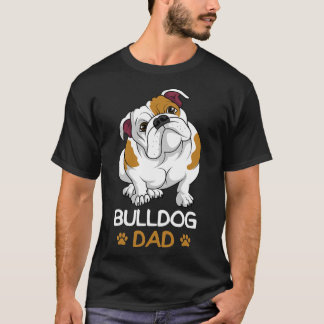 Mens Bulldog Dad Funny English Bulldog Dog Owner f T-Shirt