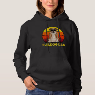 Mens Bulldog Dad Sunglasses Dog English Bulldog Da Hoodie