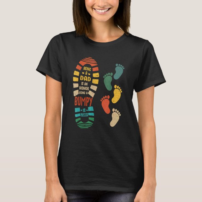 Mens Bumpy    Bumpy Shoe With Little Footprints T-Shirt (Front)