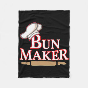 Men's Bun Maker Halloween Couple Costumes Fleece Blanket