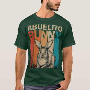 Mens Bunny Graphic Matching Retro Abuelito Easter T-Shirt