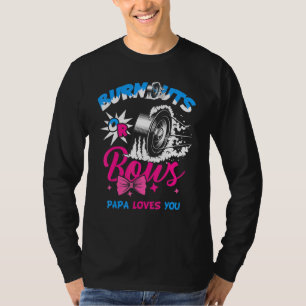 Mens Burnouts Or Bows Gender Reveal Baby Party Ann T-Shirt