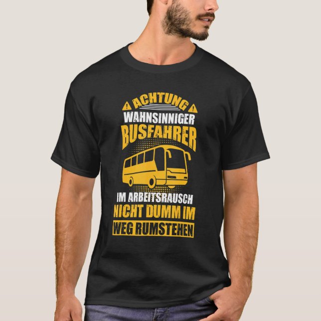 Mens Bus Driver School Bus Coach Omnibus T-Shirt (Front)